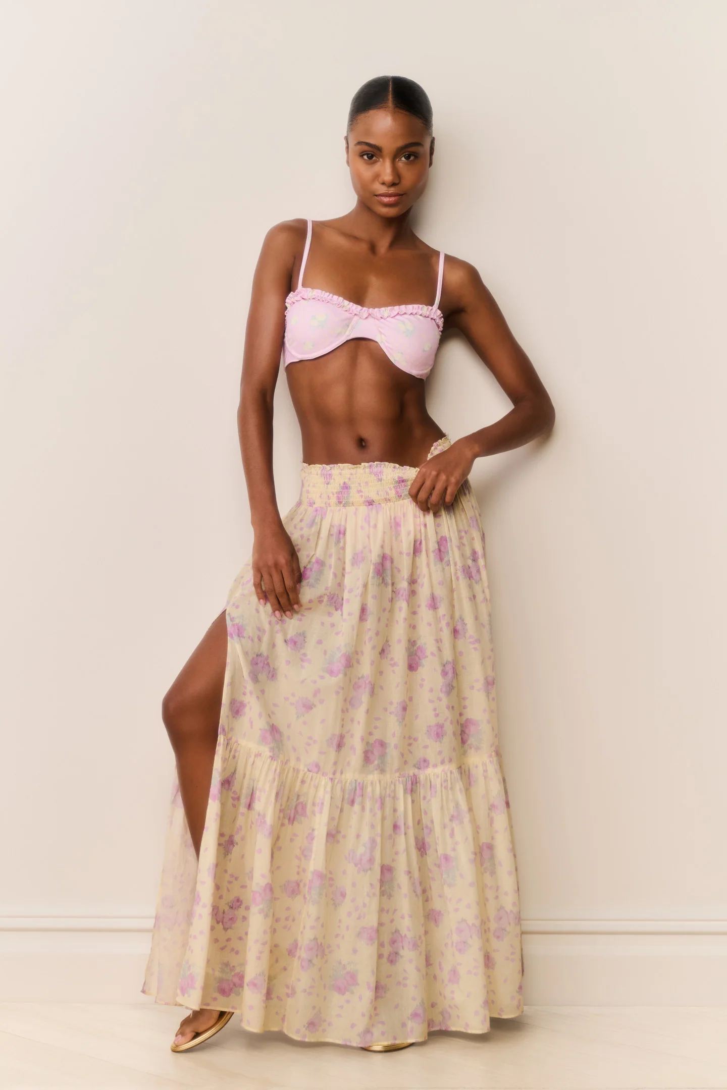 Umber Cotton Maxi Cover-Up Skirt - Image 5