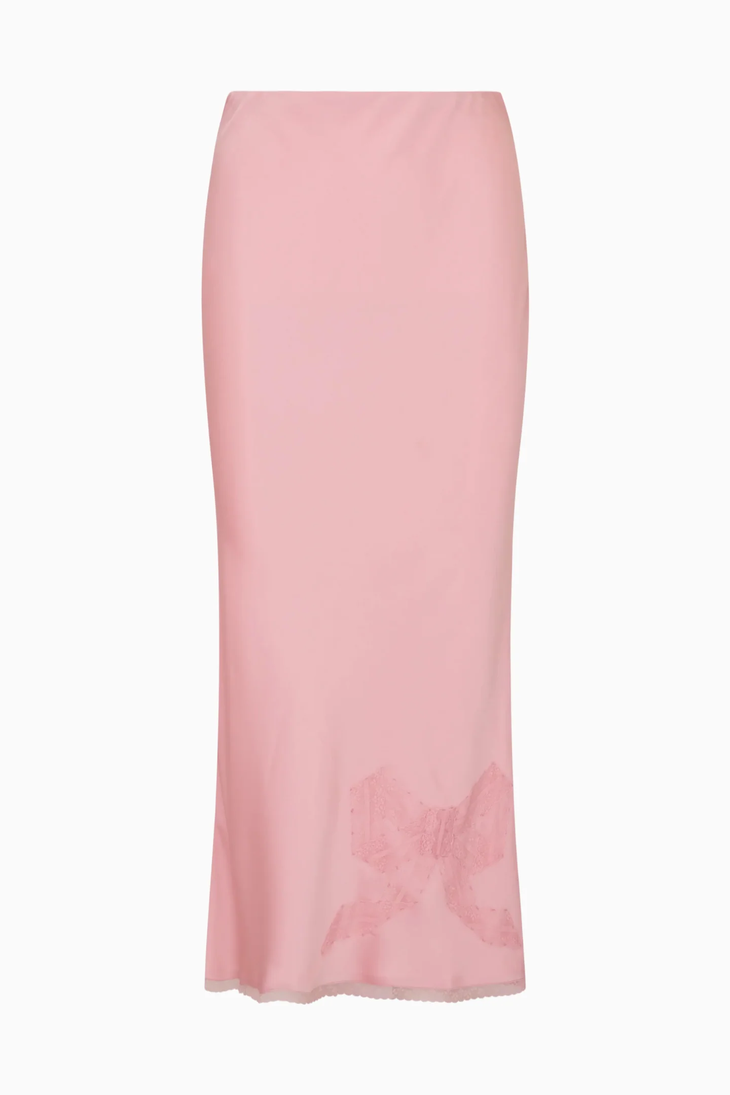 Vallis Lace Bow Satin Maxi Skirt - Image 6