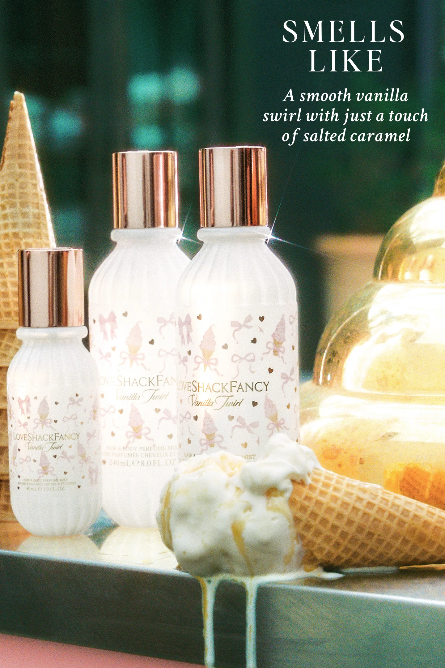 Vanilla Twirl Hair & Body Perfume Mist with Vanilla Mousse and Salted Caramel - Image 6
