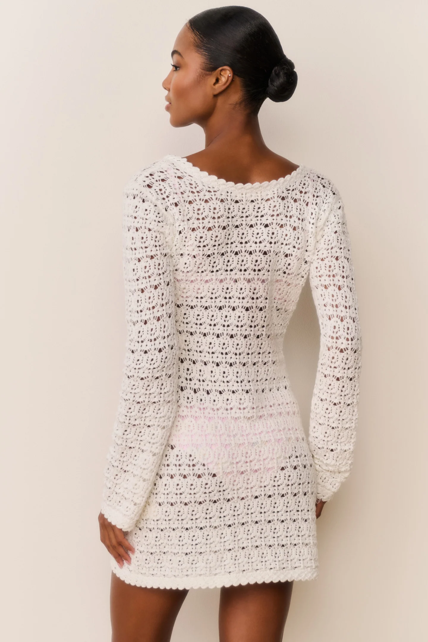 Vespa Crochet Mini Cover-Up Dress - Image 3