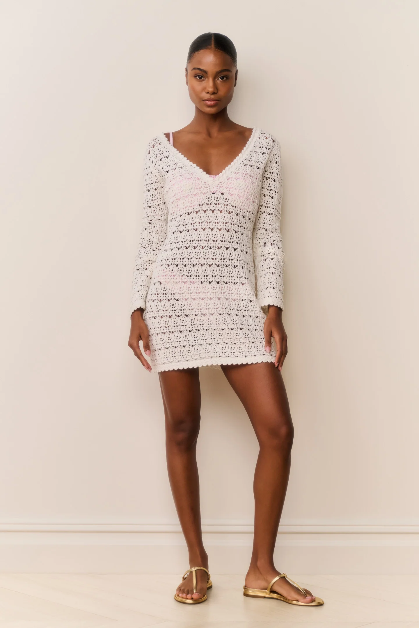 Vespa Crochet Mini Cover-Up Dress - Image 4