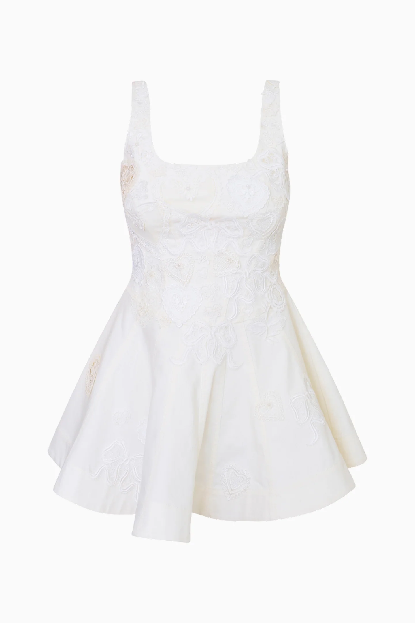 Vionne Denim Embroidered Mini Dress - Image 6