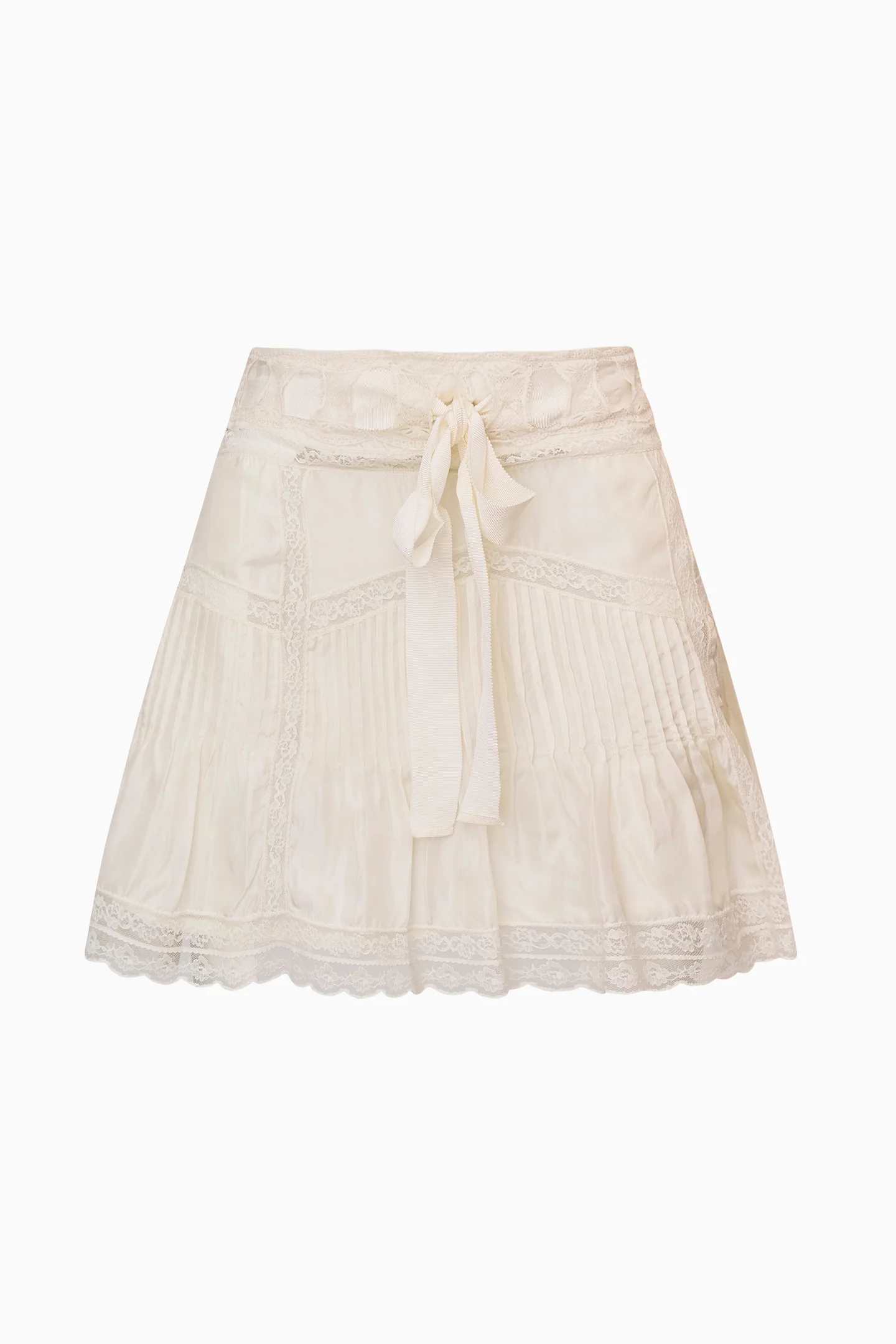 Willia Silk Lace-Detailed Mini Skirt - Image 13