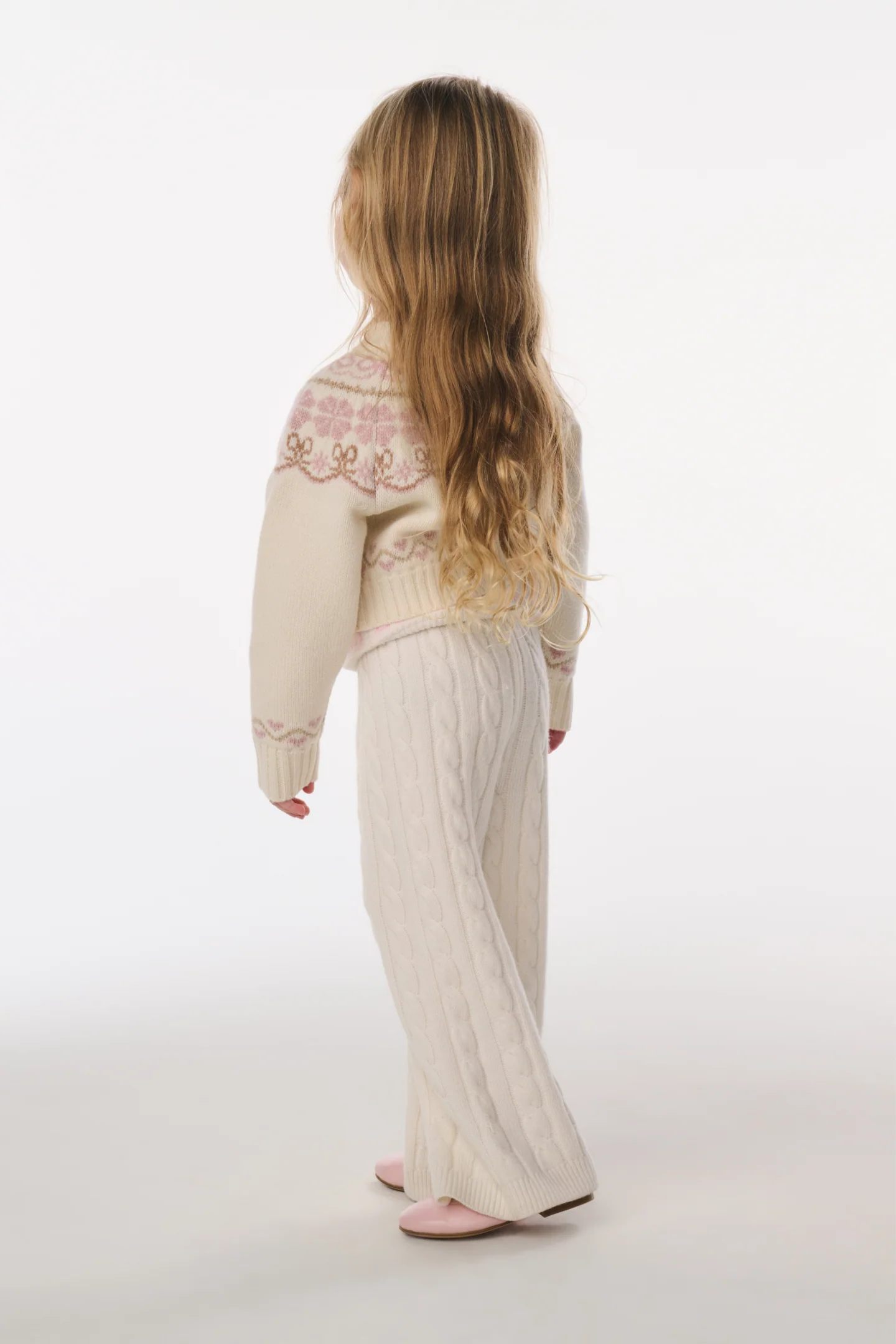 Little Girls Wrenna Fair Isle Cardigan - Image 2