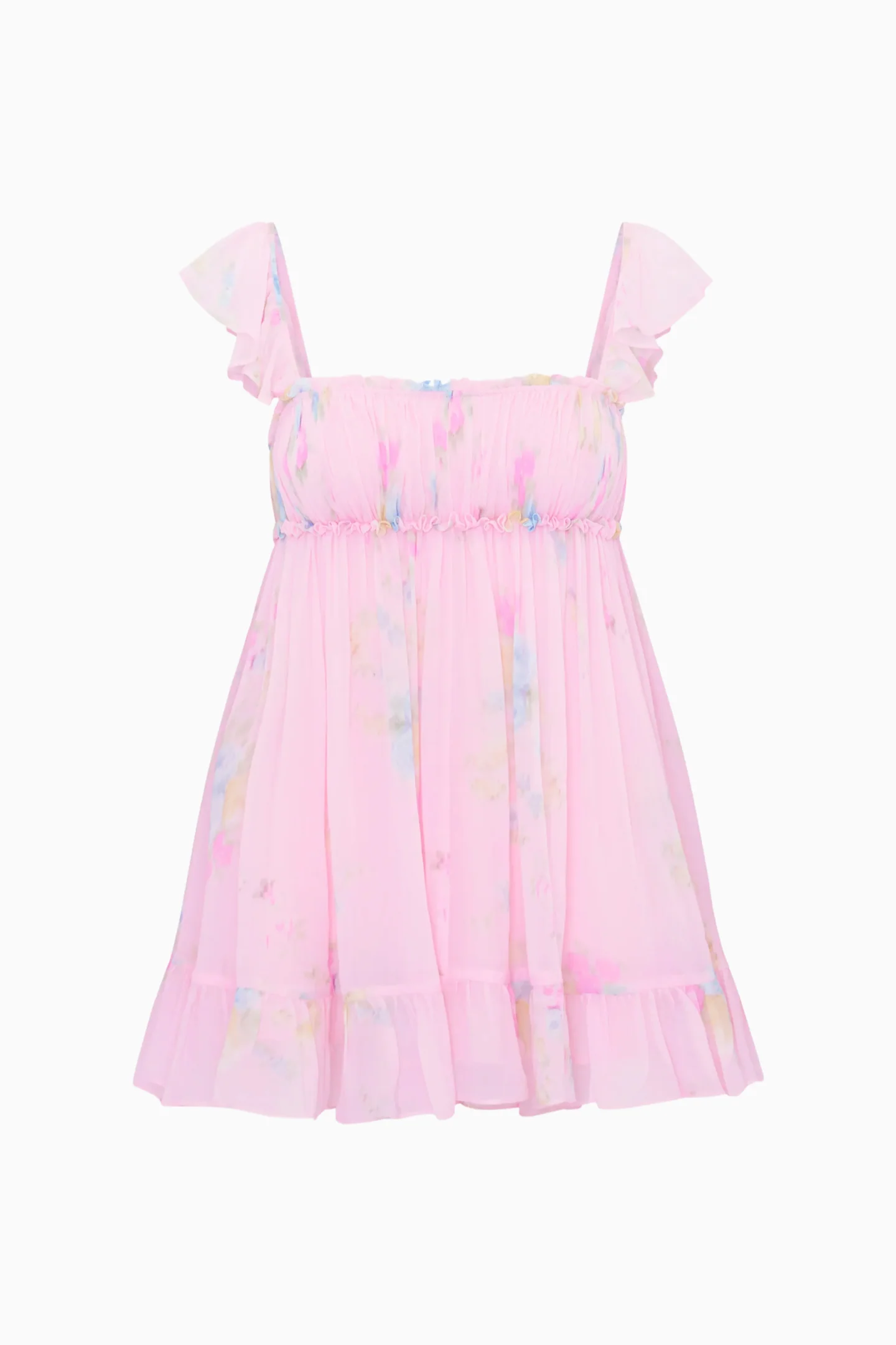 Zanira Floral Chiffon Mini Dress - Image 7